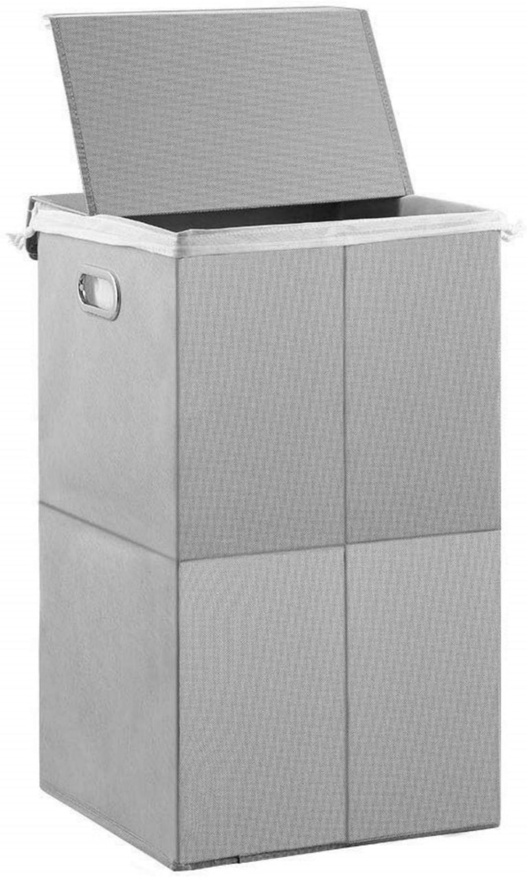 NEX™ Foldable Single Hamper Basket with Lid & Removable Liner